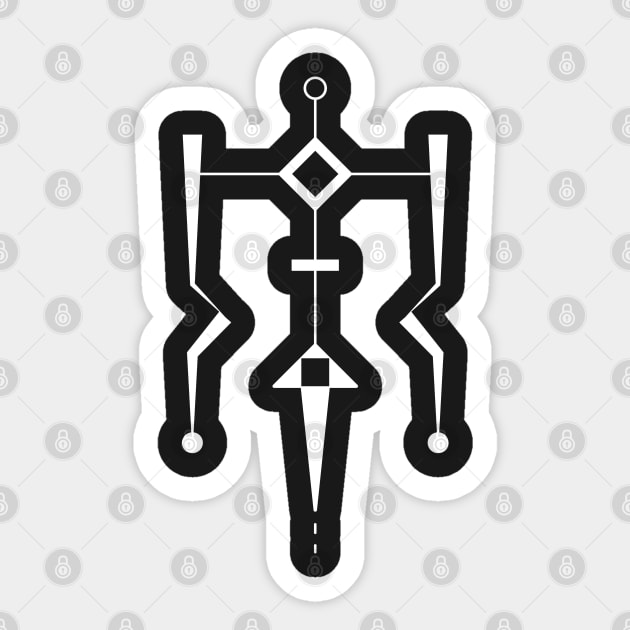 Geometric Tooniefied Design 2 (Dark) Sticker by Tooniefied